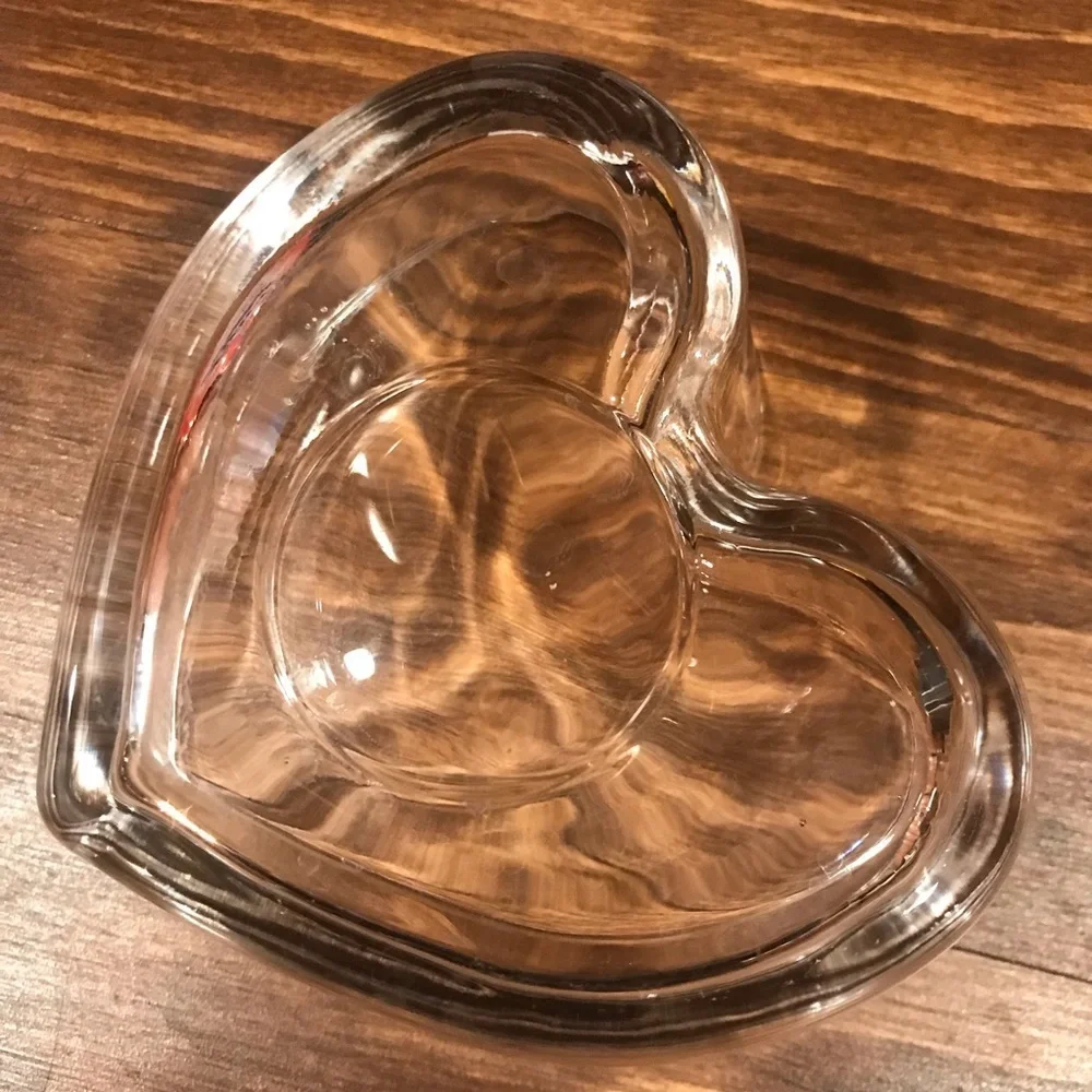 ♥️Thick Glass Heart Dish